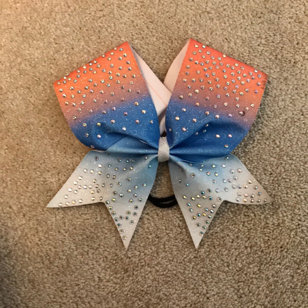 Cheer bow🧡💙